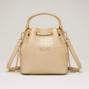 VAPK Luxe Croco Bucket Bag